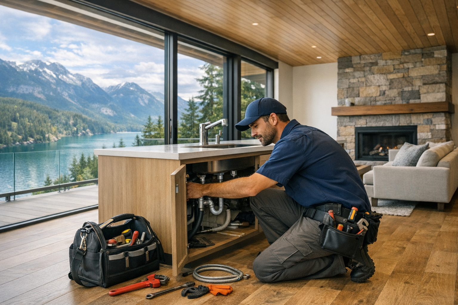 Plumbing illustration for Sea-to-Sky service coverage